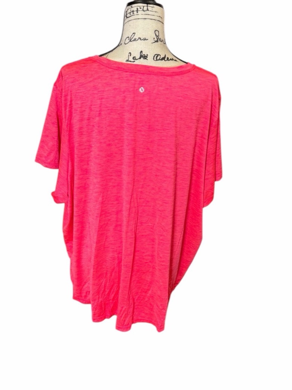 Women's Xersion V-Neck Semi Fit Work out Top - Hot Pink - Picture 3 of 6